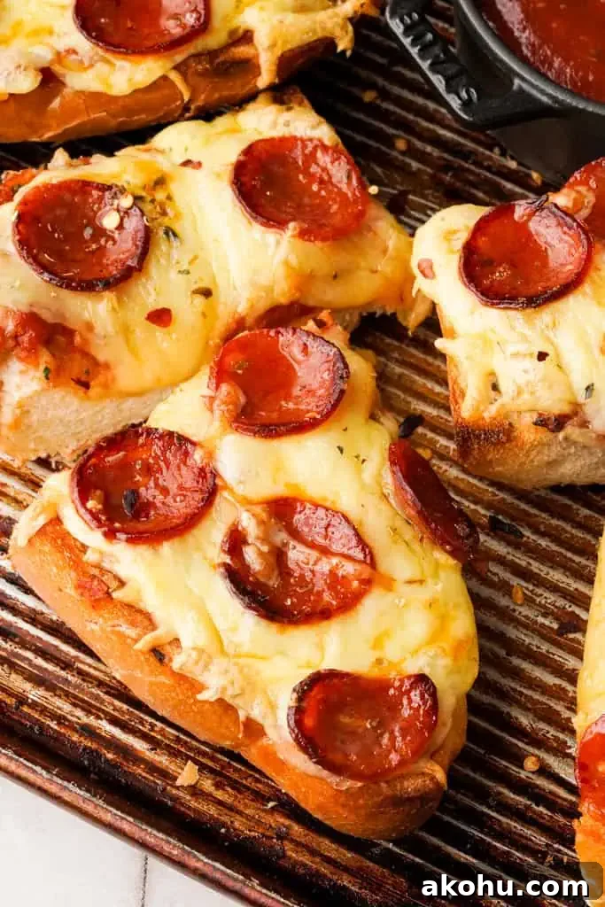 french bread pizza ingredients close up view of sliced french bread pizza