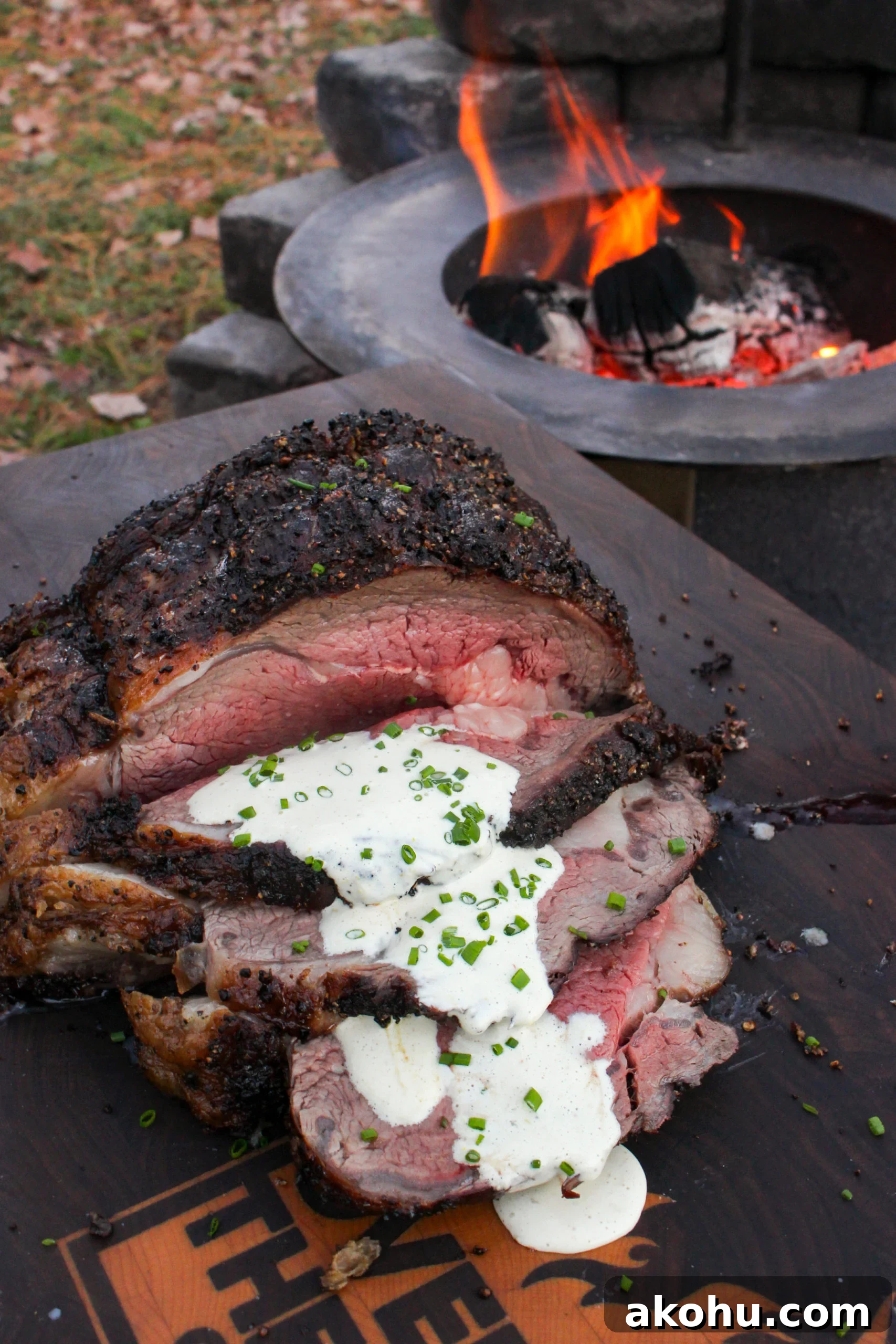 How to Cook Hanging Prime Rib: Recipe and Roasting Tips 2 Hanging Prime Rib with the Creamy Jalapeño Horseradish sauce.