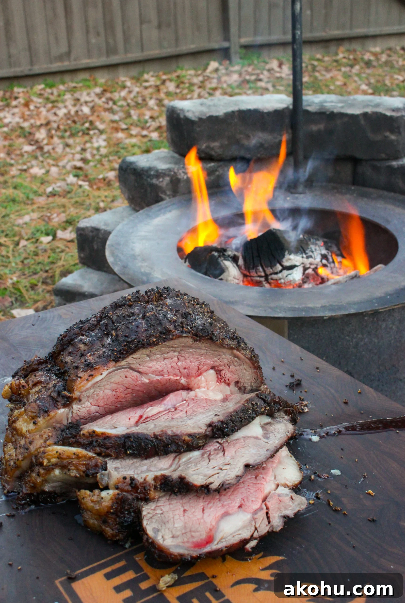 How to Cook Hanging Prime Rib: Recipe and Roasting Tips 6 Hanging Prime Rib after the initial slicing.
