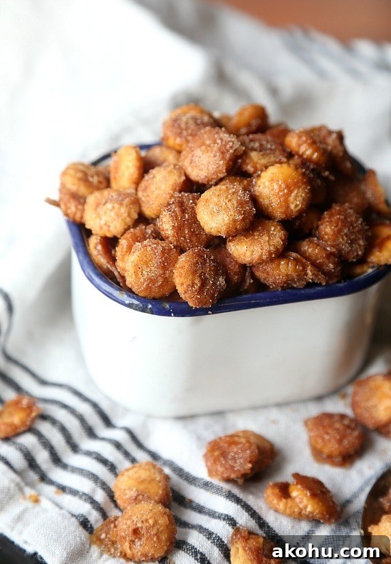 Salty Churro Toffee Snack Mix