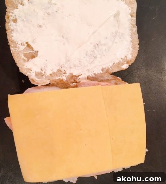 Gouda Cheese on top of turkey