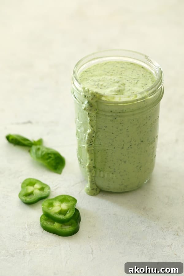 Photo of Spicy Pesto Aioli in glass jar.