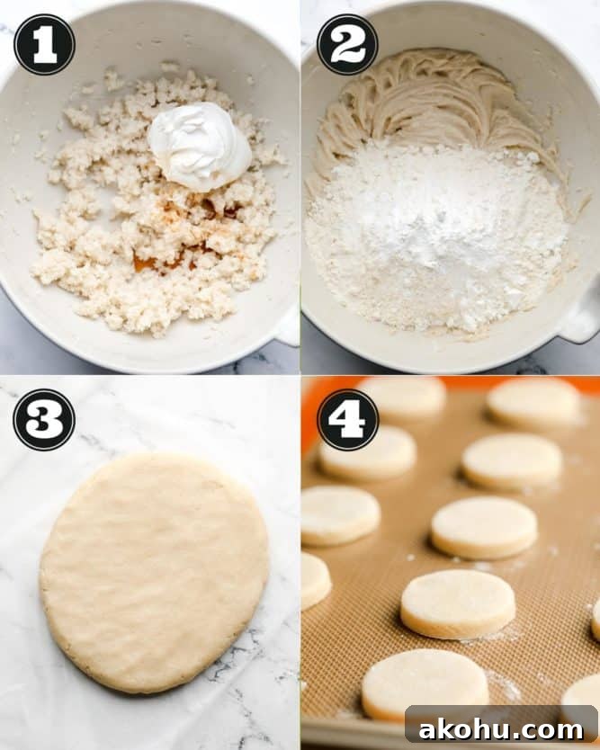 collage showing how to make cookie dough