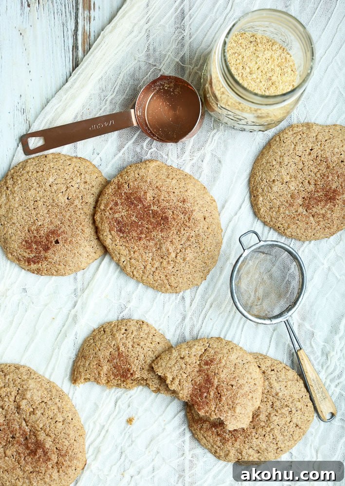 Low Carb Flaxseed Cinnamon Breakfast Cookies