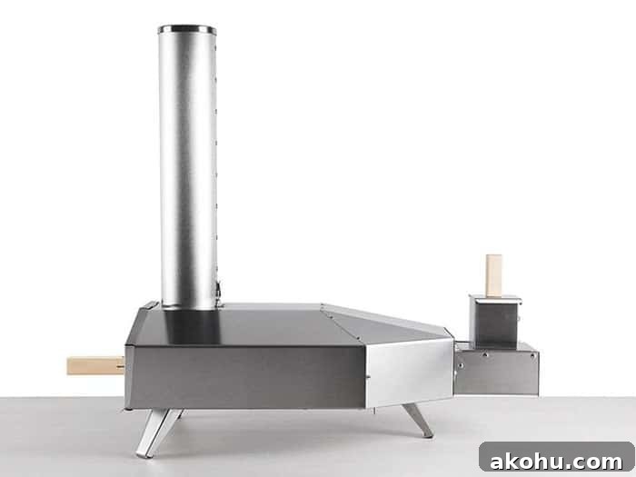 ooni pizza oven with chimney and pellet burner