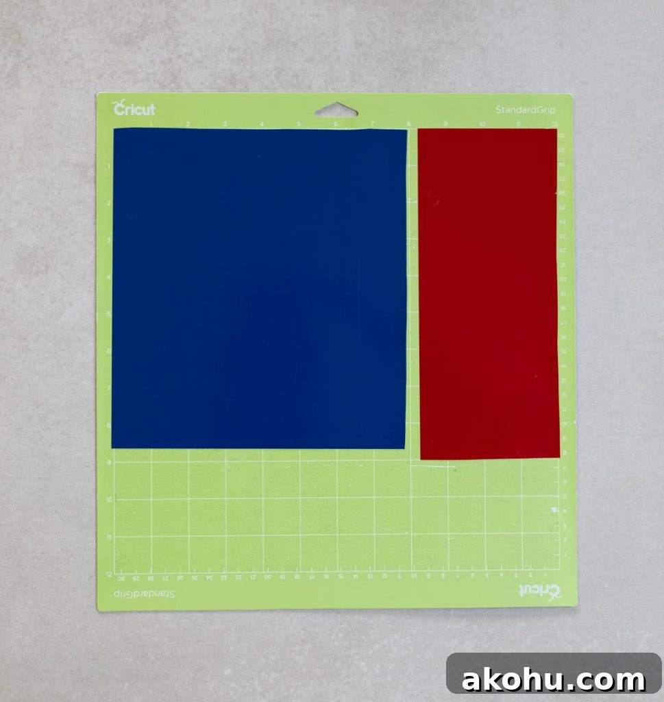 Patriotic Candles: Top Designs for Fourth of July & Memorial Day 3 vinyl on cricut mat