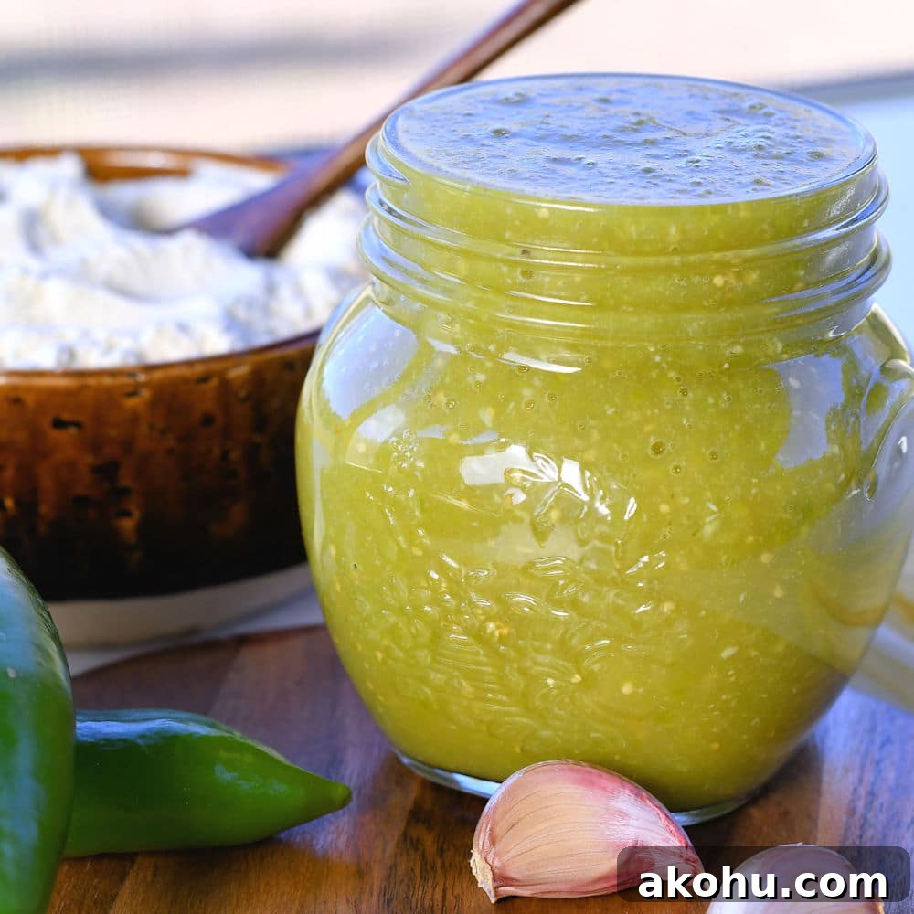 Homemade Green Tamale Sauce