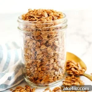 Jar of granola