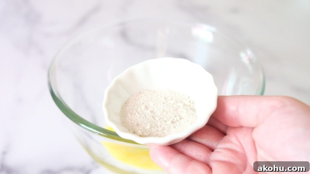 Adding flour