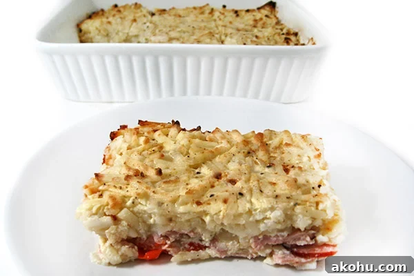Skinny Denver Omelette and Hash Browns Casserole