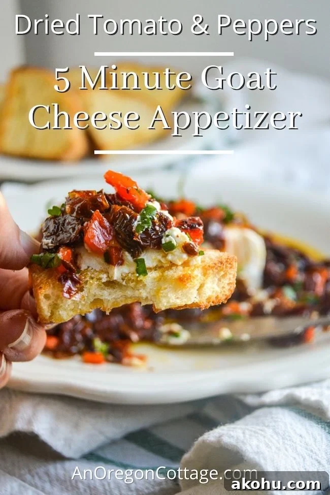 Goat Cheese Appetizer on bread
