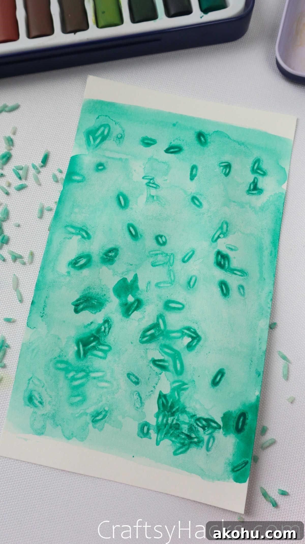 10 Watercolor Hacks for Beginners: Practical Tips & Tricks 9 patterns with rice