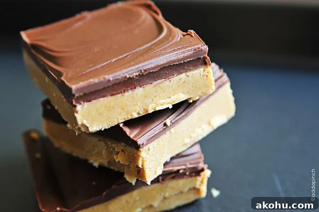 Classic Peanut Butter Bars Recipe with Chocolate Layer 3 Peanut Butter Bars from addapinch.com