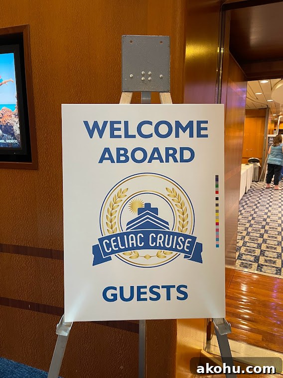 Celiac Cruise sign