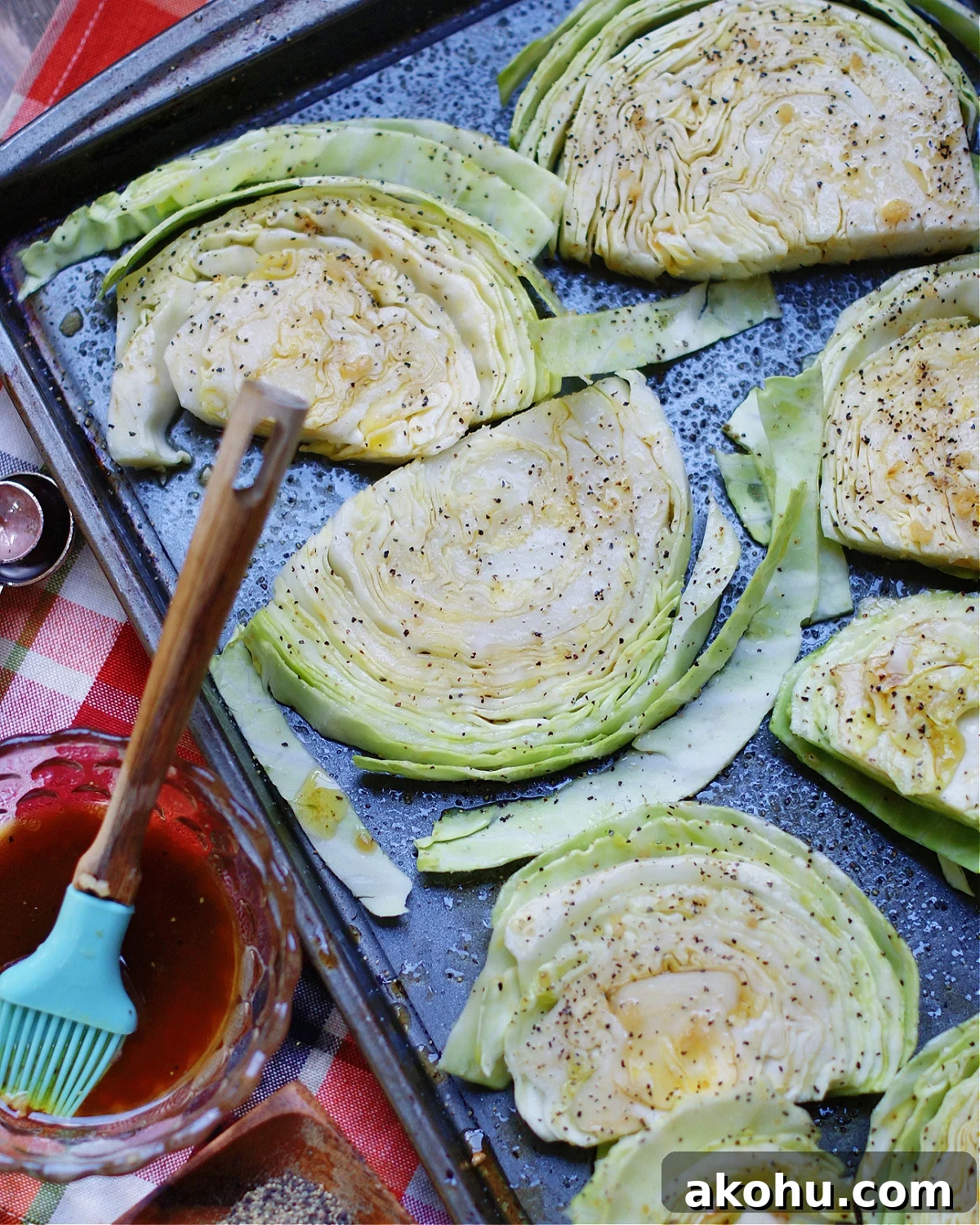 how to roast cabbage steaks