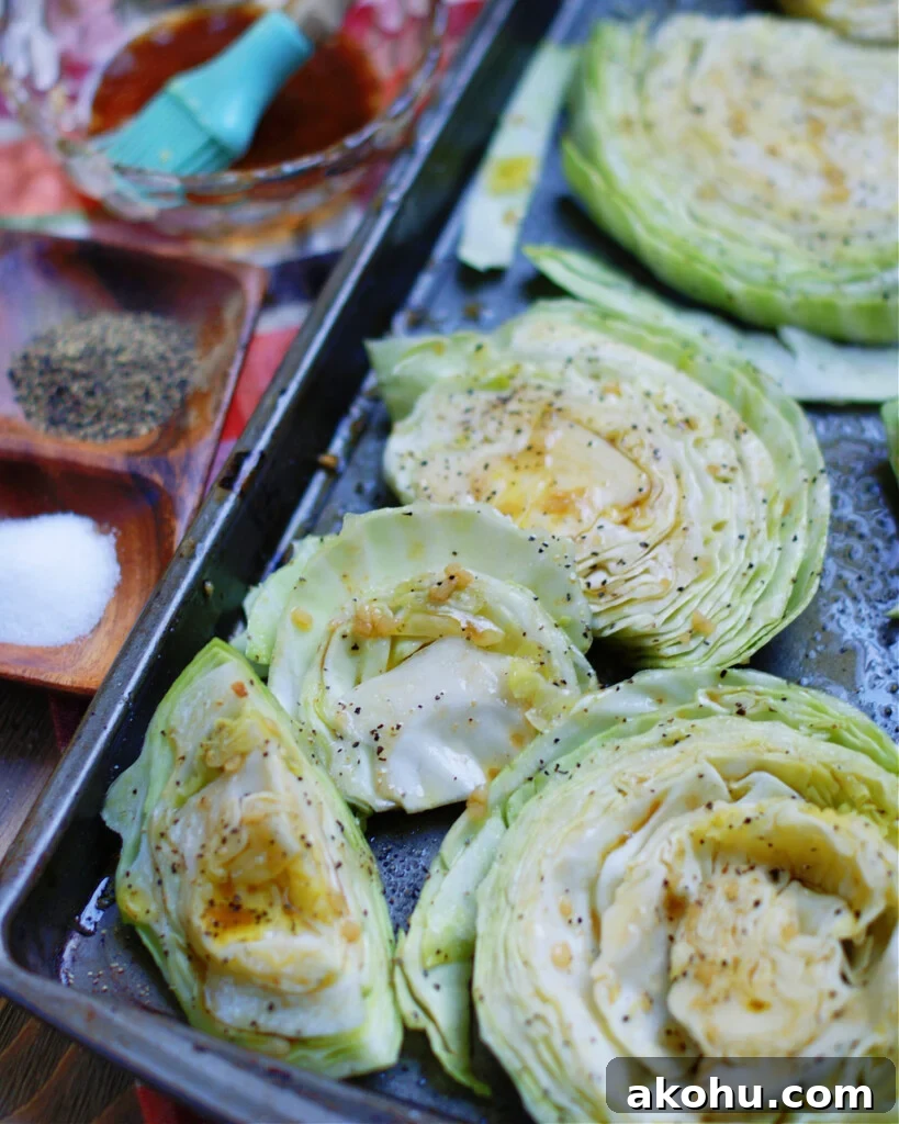 how to season cabbage steaks