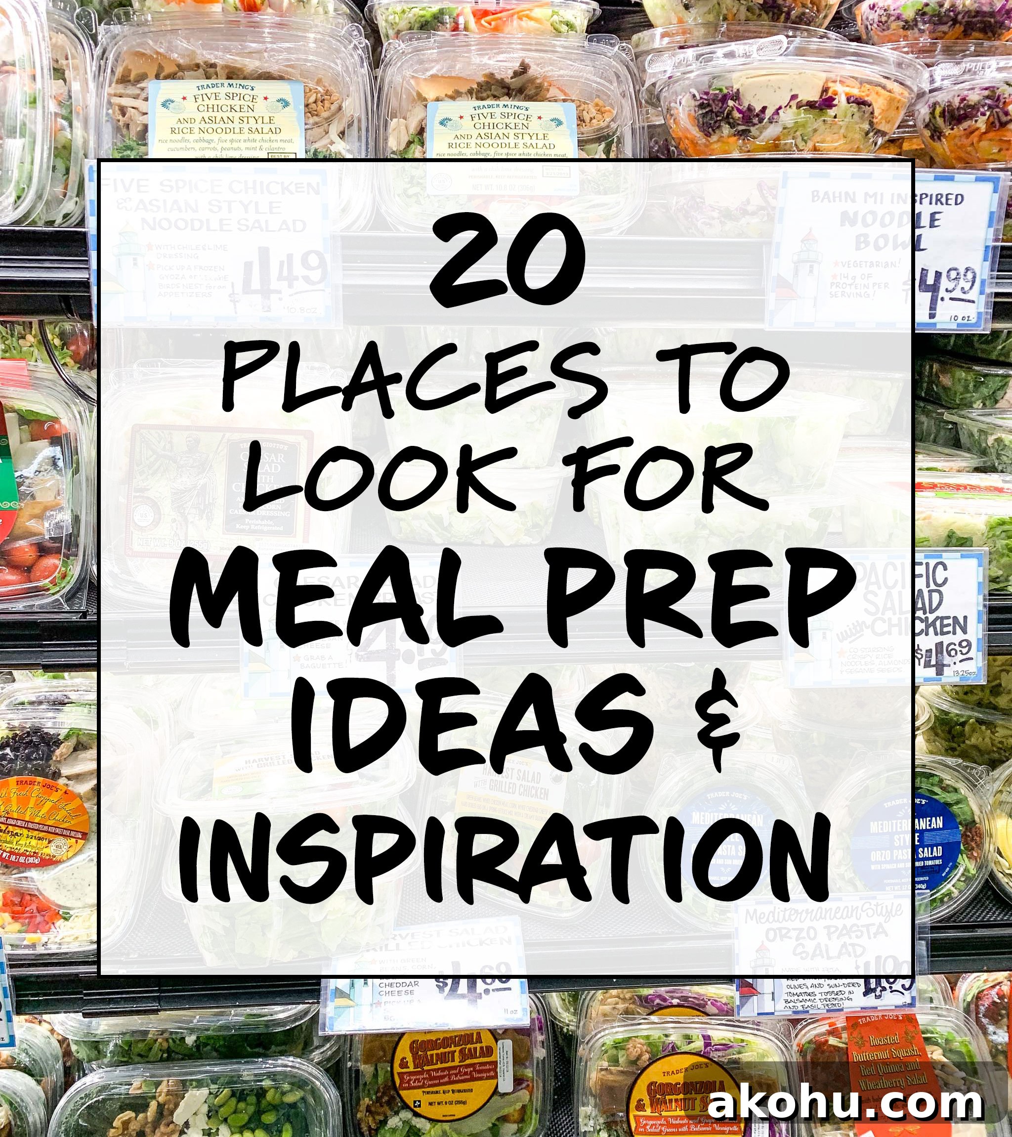 20 Places to Look for Meal Prep Ideas and Inspiration