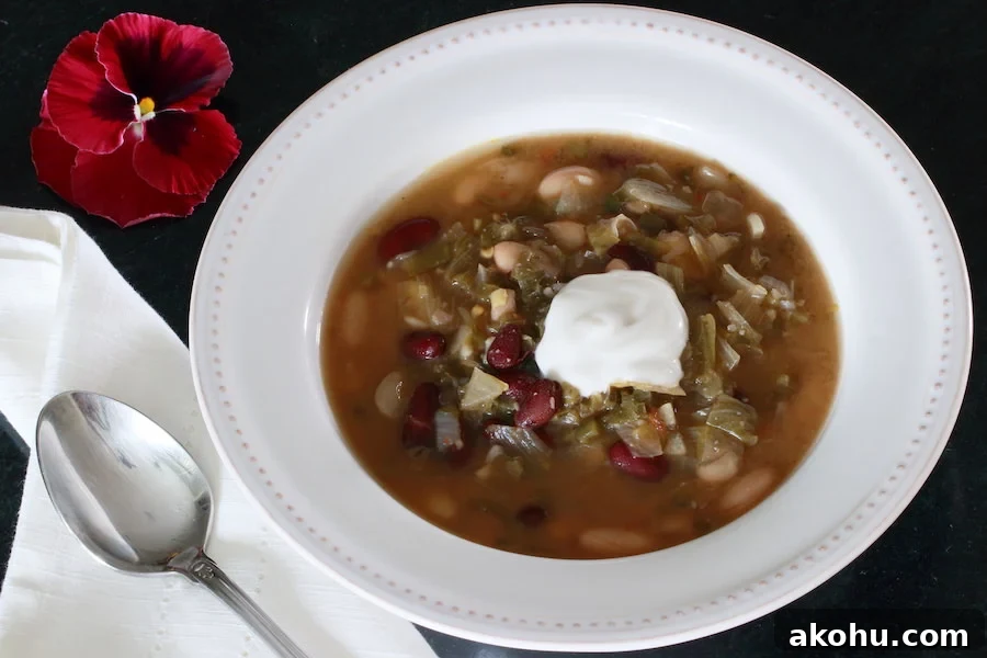 Bowl of Vegan Bean Soup