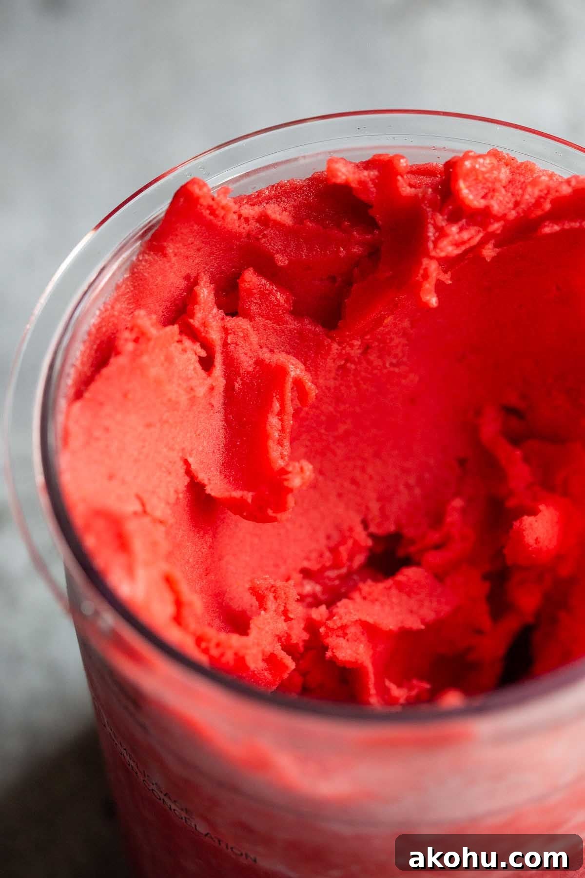 Ninja Creami strawberry sorbet
