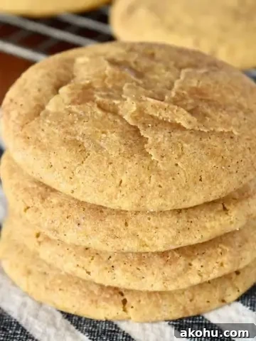 Pumpkin Snickerdoodle Cookies.