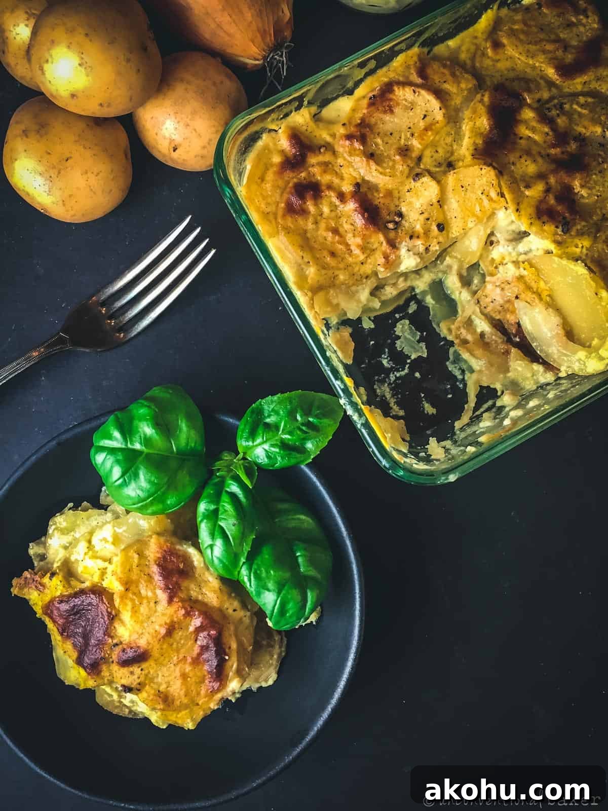 vegan potato au gratin