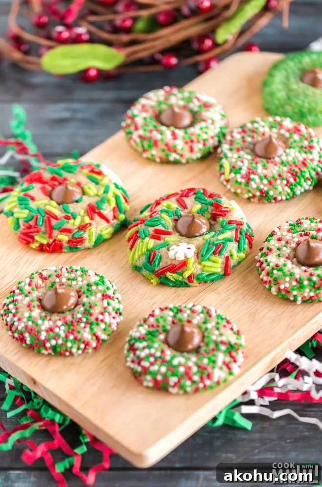 Christmas Kiss Cookies