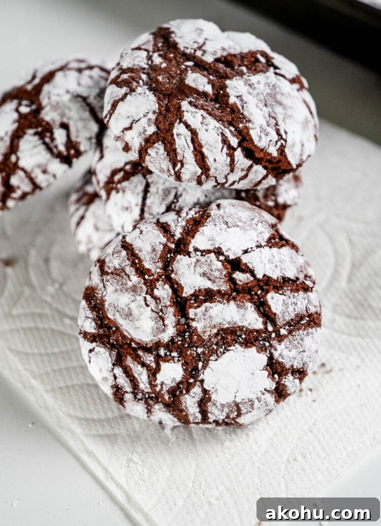 Chewy Red Velvet Crinkle Cookies 2 Fudgy and soft Red Velvet Cookie Crinkles Recipe