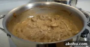 Beef Stroganoff Sauce Step 2