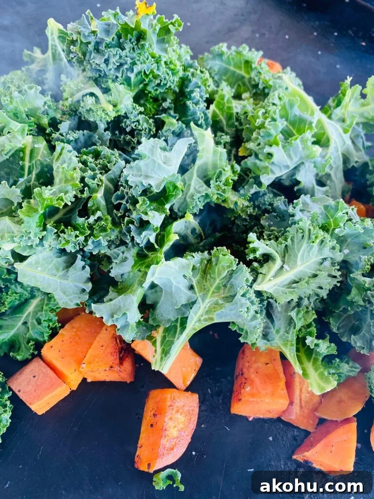 adding kale to the griddle