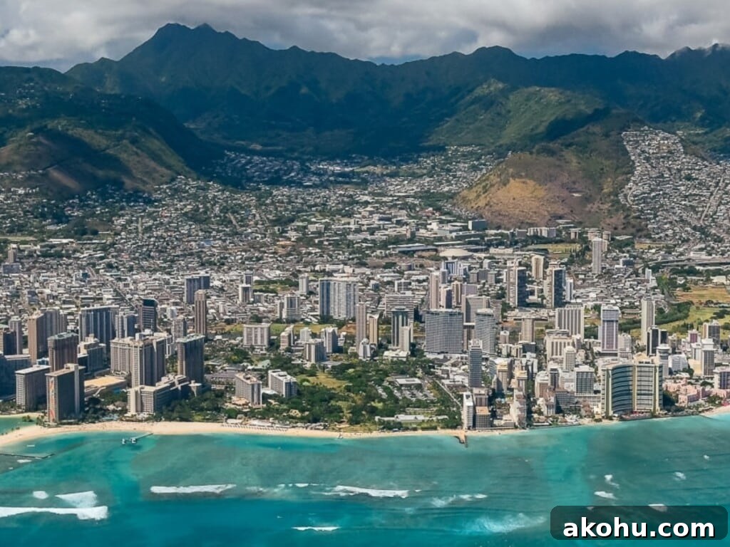 Waikīkī Beach aerial panoramic by Andy Stenz Photography (section 2 of 3).