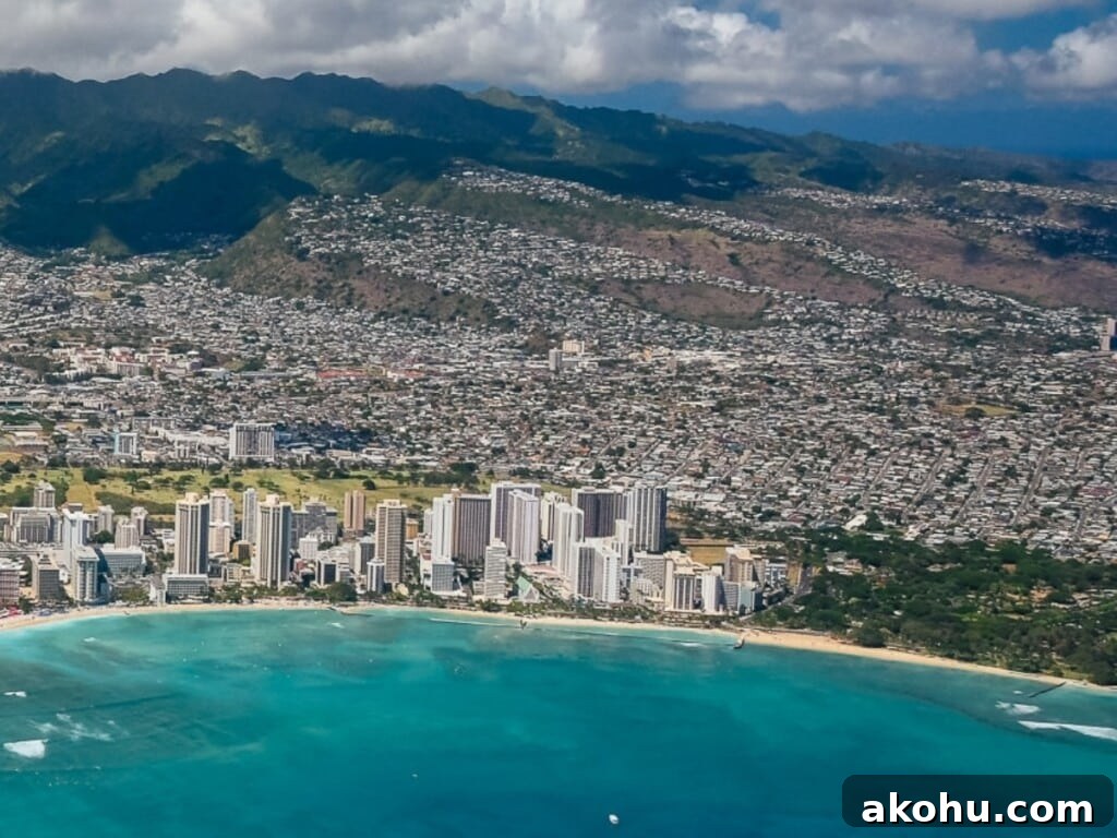 Waikīkī Beach aerial panoramic by Andy Stenz Photography (section 3 of 3).