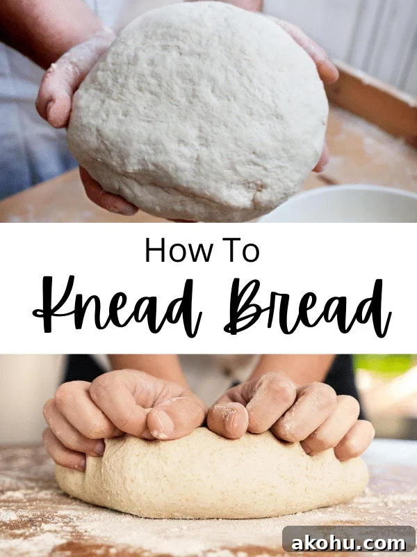 Homemade Bread for Beginners: Step-by-Step Video Guide 6 dough in hands and hands kneading dough
