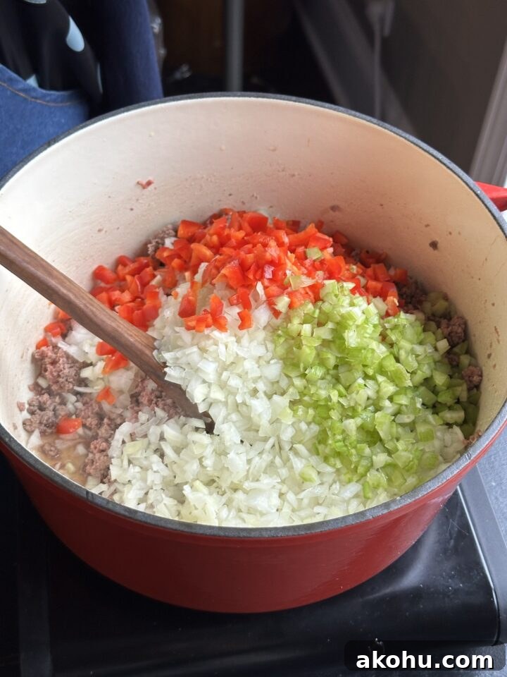 Savory Sloppy Joe Sliders with Tangy BBQ Sauce 4 Ground meat peppers celery onion