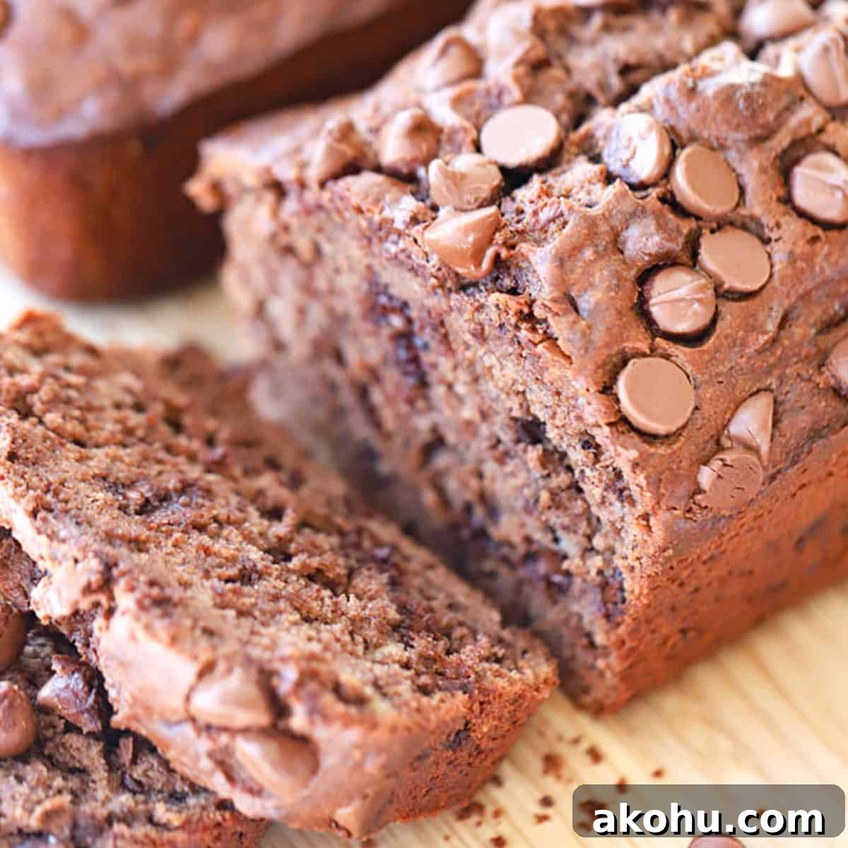 Moist Banana Bread Recipe From Scratch 8 Double Chocolate Banana Bread