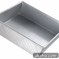 USA Pan Bakeware Square Cake Pan, 9 inch, Nonstick