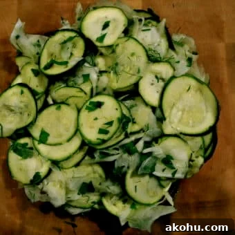 raw fennel and zucchini salad