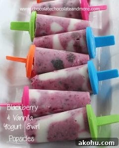 Mint Chocolate Chip Ice Cream Recipe and Tips for Perfect Flavor 12 Blackberry and Vanilla Yogurt Swirled Popsicles