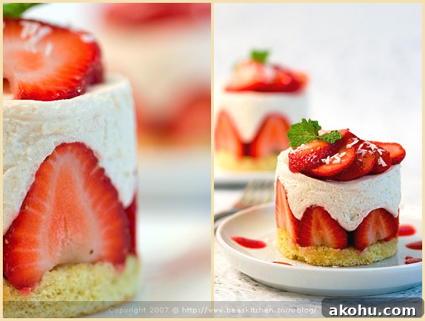 donna hay strawberry cake rhubarb fraisier fruit sweet