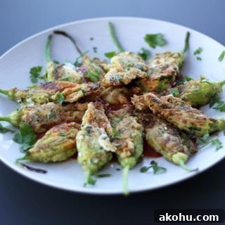 Ricotta Stuffed Zucchini Flowers