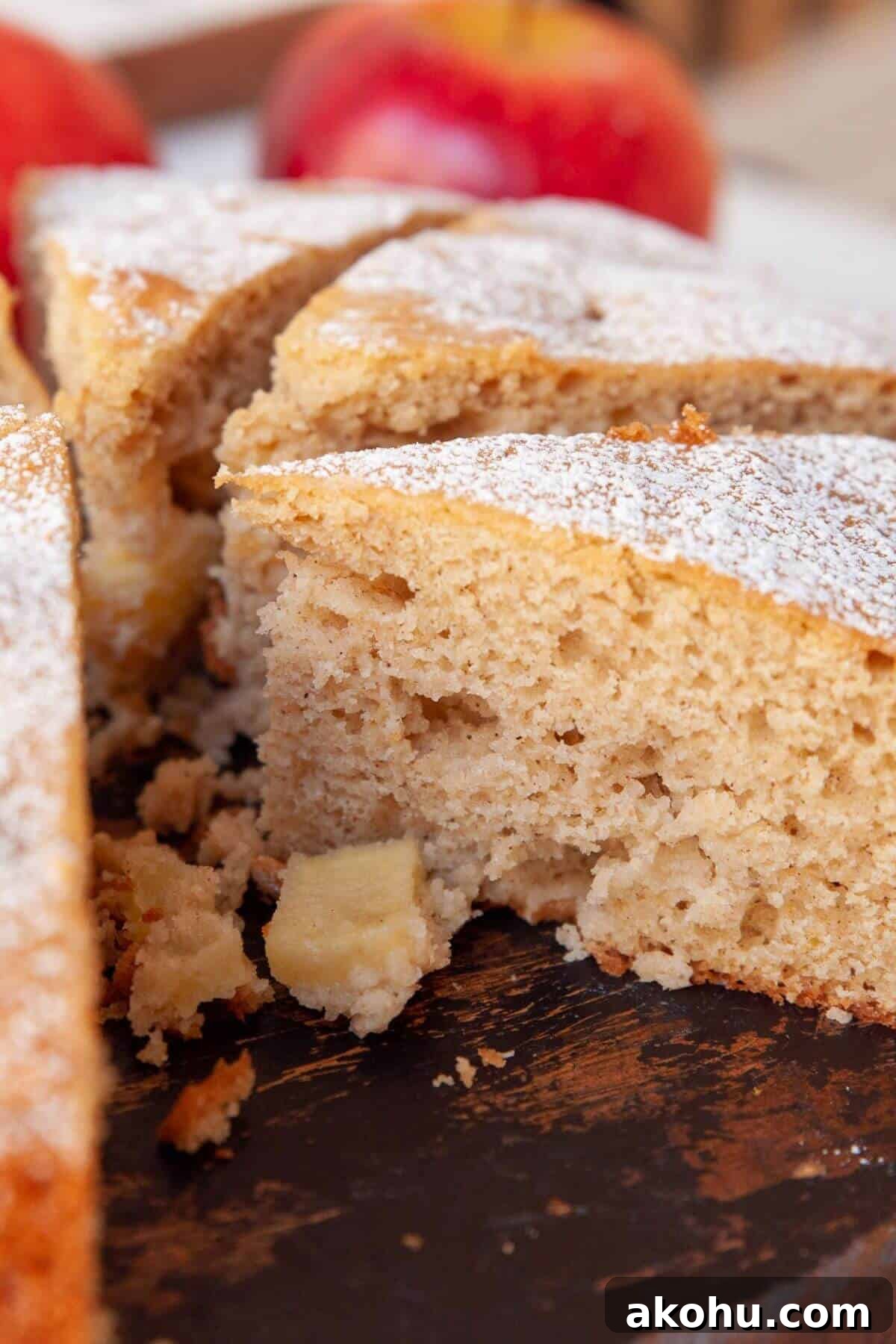 Gluten-Free Apple Cake: Moist Recipe with Cinnamon Crumble 11 Super soft, tender, and moist gluten-free apple cake with warm cinnamon apple chunks.