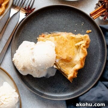 Easy homemade gluten-free apple pie with a crisp, flaky top crust.