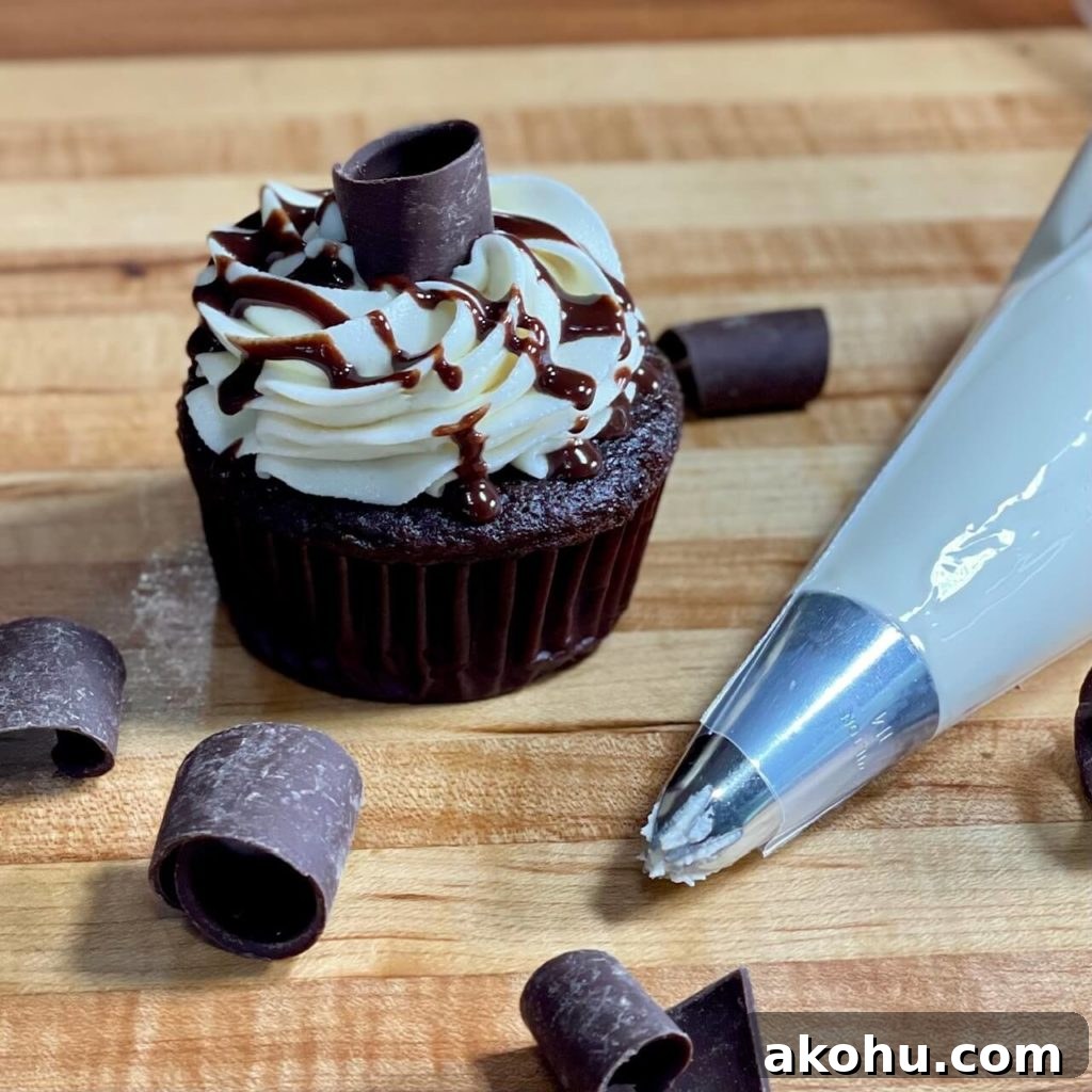 Chocolate Tuxedo Cupcakes