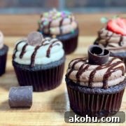 moist and fudgy chocolate cupcakes