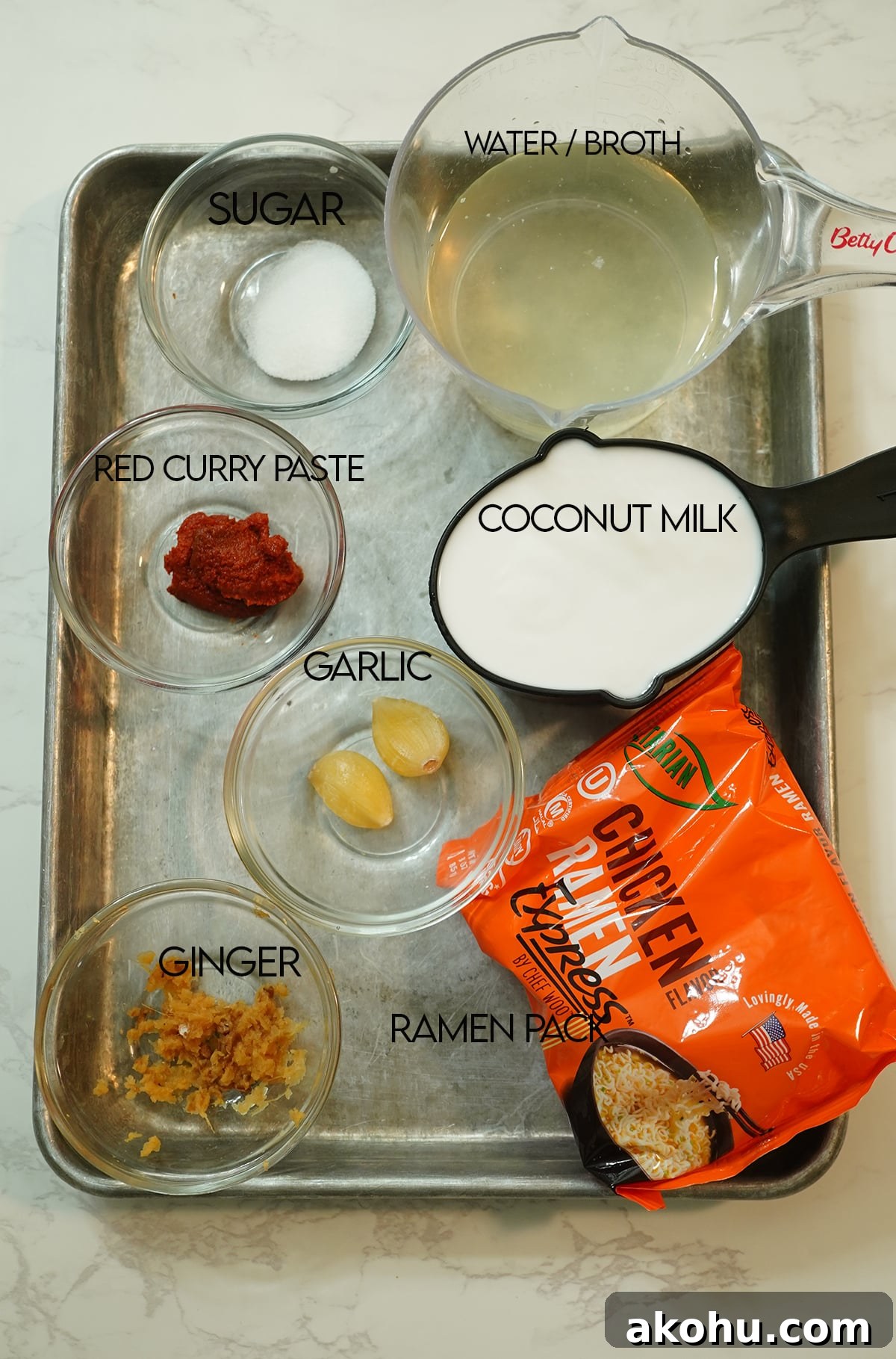 Laksa Ramen Hack Ingredients