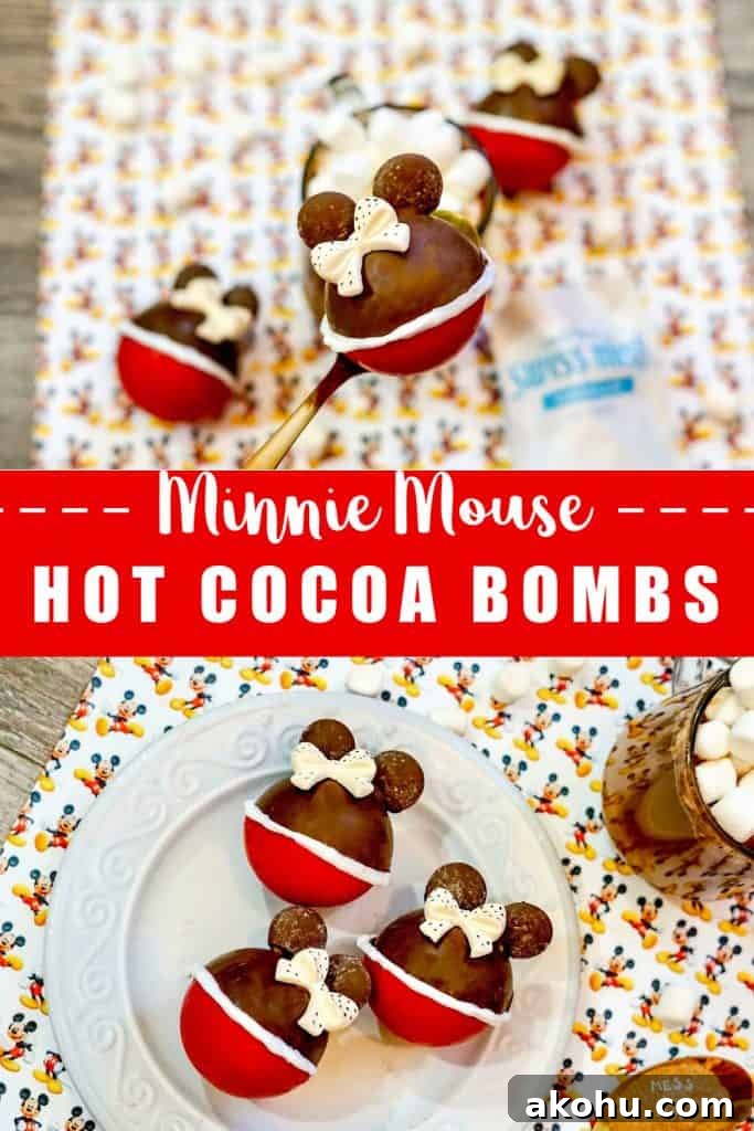 If you are Disney obsessed like me and love a steaming cup of hot chocolate, then you must make these Minnie Mouse Hot Cocoa Bombs. Don't be intimidated, hot chocolate bombs are not as hard to make as they look. This easy tutorial will help you make these adorable hot chocolate bombs. 