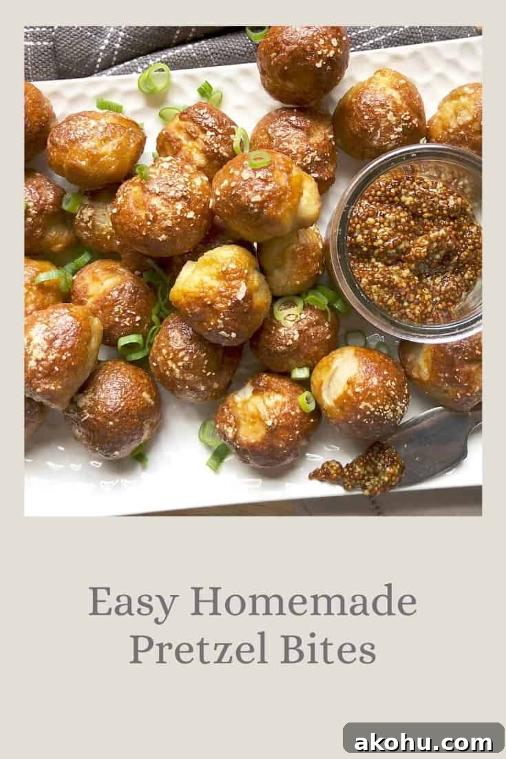 Easy Homemade pretzel bites