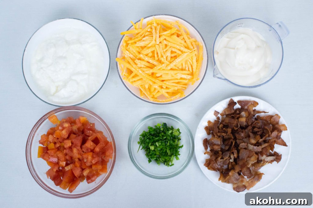 Amish BLT Dip - six ingredients