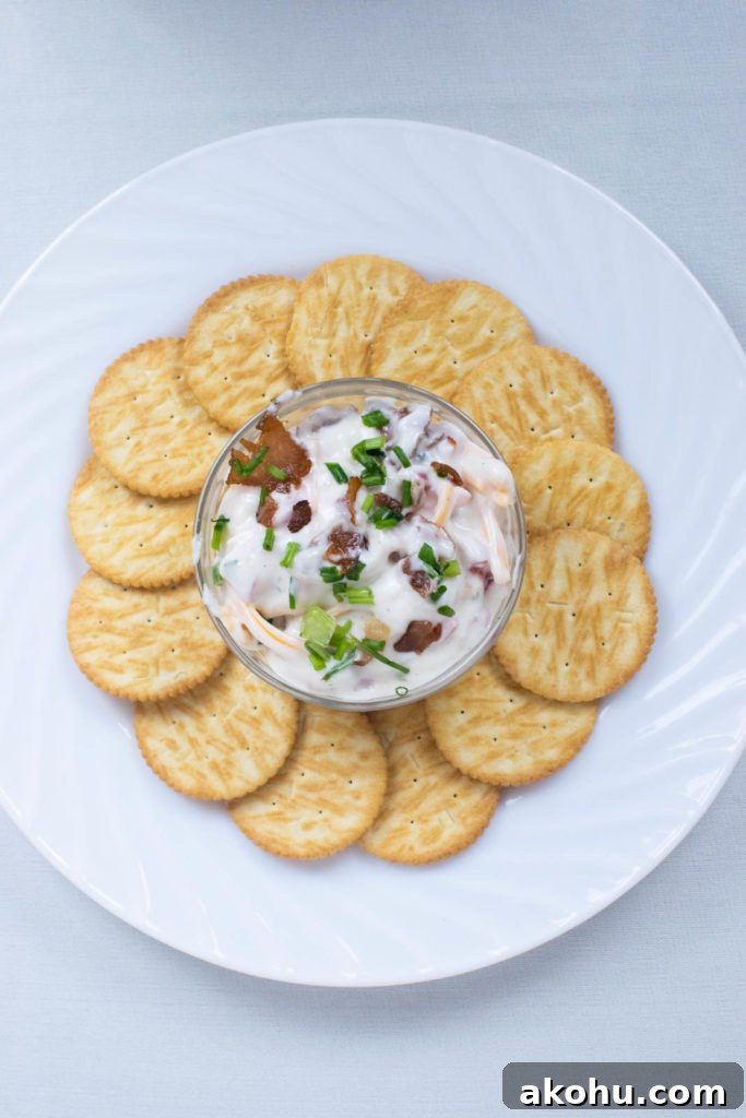 Amish BLT Dip and Crackers