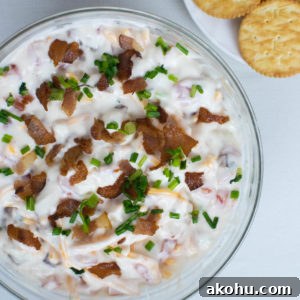 Serve the dip with crackers