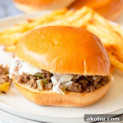 Philly Cheesesteak Sloppy Joes